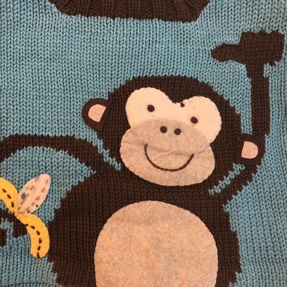 **CLOSEOUT** NWT Boys Monkey Sweater by And Then There Was Jake - Picture 3 of 6